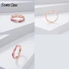 14K Rose Gold+Lab Ruby