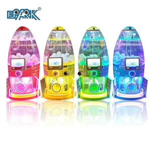 2022 Coin Operated Egg Shape Tansparents  Machine Toy Gacha Machine Bounce Toy Balls Vending Machine