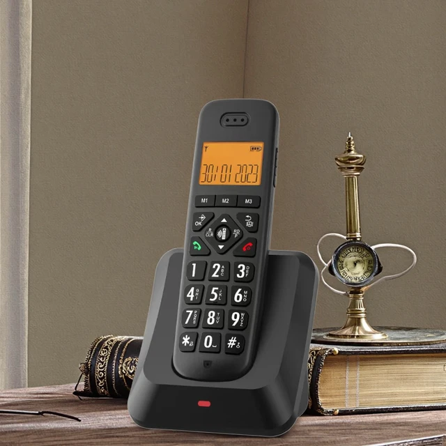 OEM Expandable D1011 Cordless Digital Telephone Set Single Wireless Handset Telephone for Home and Office Wireless Digital Phone