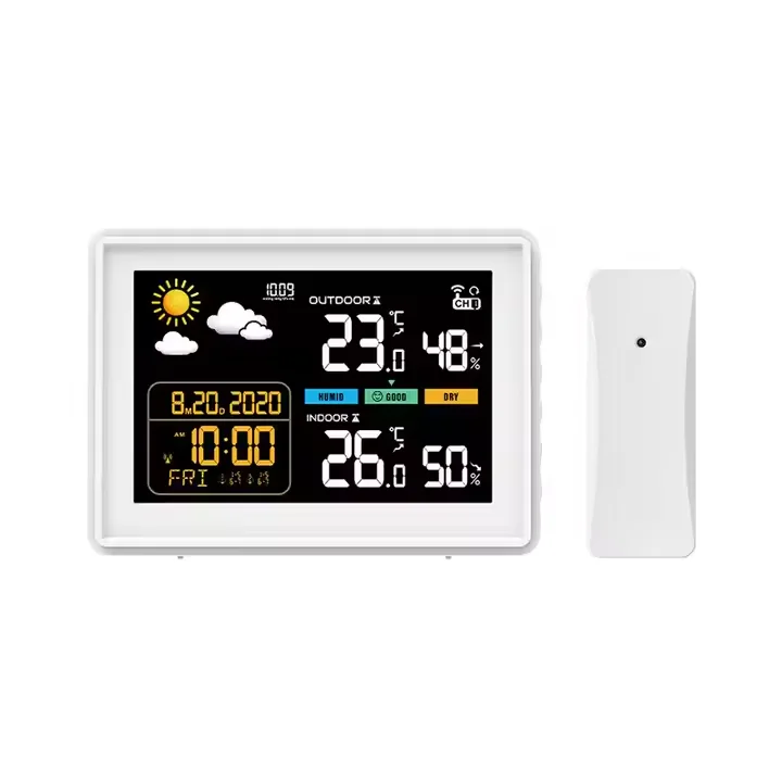 Home Use Digital Weather Station Colorful Thermometer Portable Outdoor Temperature Humidity Forecast Instrument Industrial Usage