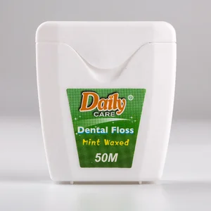 Daily Care Top Quality JSC019 Model Floss 50m Nylon 840D Dental Floss Waxed Mint Flavor