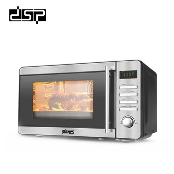 Electric Forno LED Digital Panel DSP Kitchen Fast Cooking Microwave Oven with LED Stainless Steel Display Countertop 20L 700 220