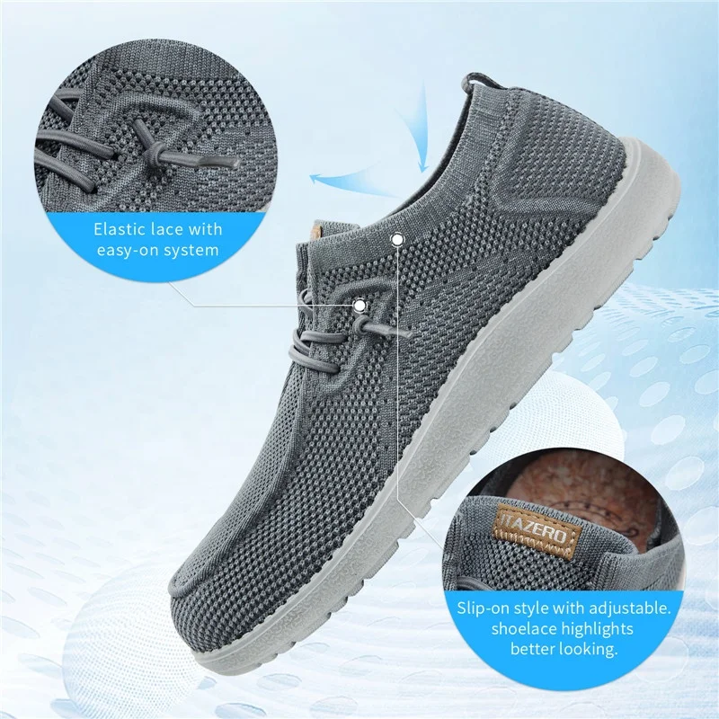 ITAZERO Canvas Casual Walking slip on Tennis Shoes Loafer Casual Sneaker Boat Shoes for Men