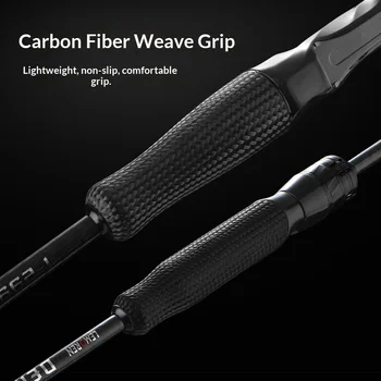 Demon Hunter Magic Owl Worm Rod Single Rod High Carbon M40X Light Straight Handle Luya Rod Bass Bump Bottom Stream Fishing Rod – Soft Lure – view 3