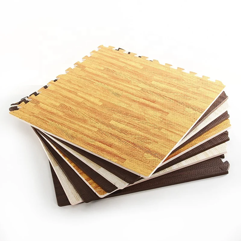 2024 Do It Yourself Wood Effect Blood Color Waterproof for Community Soft Eva Foam Play Mat