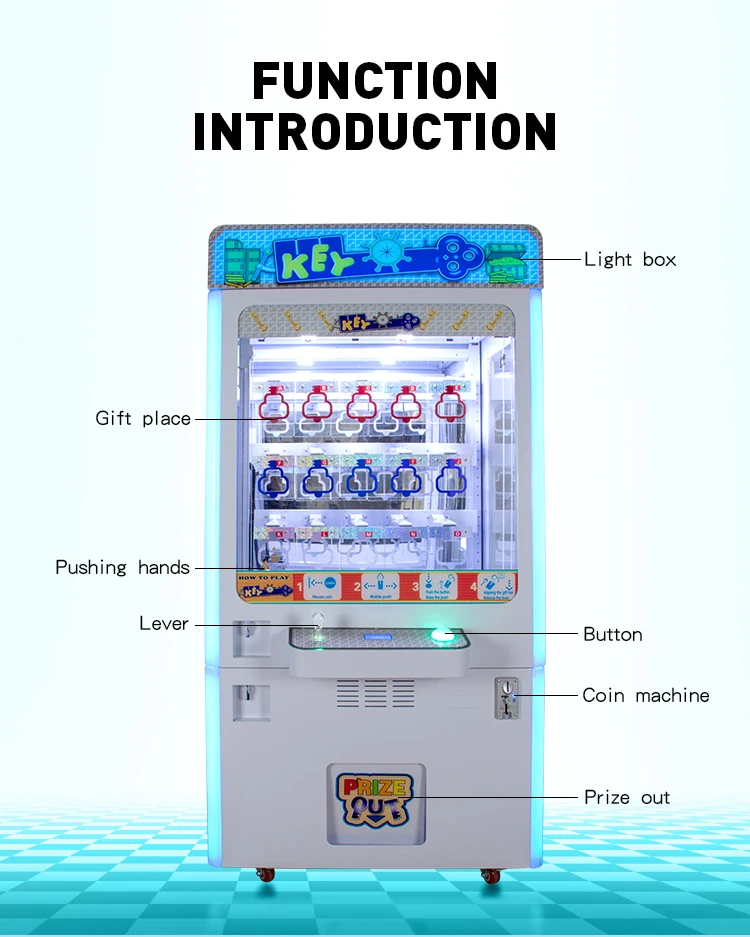 Coin Operated 15 Holes Key Master Machine win prize gift game machine for shopping center
