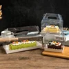 Transparent portable cake box
