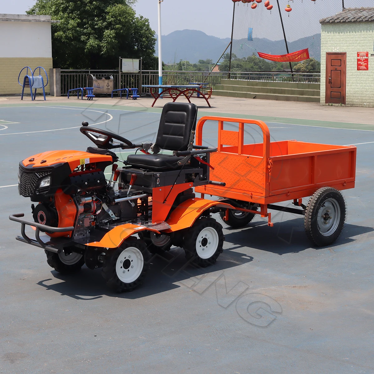 product kather agricultural machinery diesel engine ride on cultivator microtrator 9hp 13hp 15hp mini motoculteur 4wd ride on tiller-5