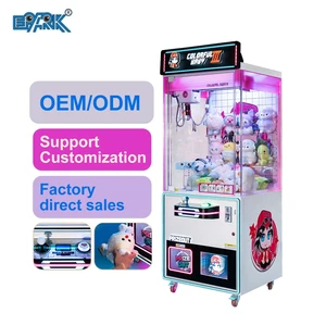 Most Popular Arcade Coin-operated Mega Mini Claw Crane Machine For Game Centers With Bill Acceptor