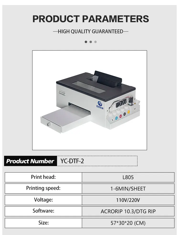 A3 A4 L805 L1800 DTF Printer New Original dtf printing machine