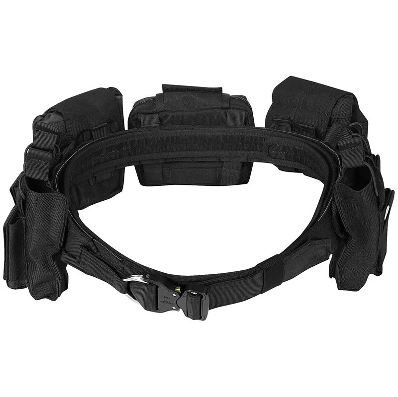 Wholesale Premium Durable Tactical Sport Enthusiasts Belt with Pouches High Density Security Duty Equipment Duty Belts