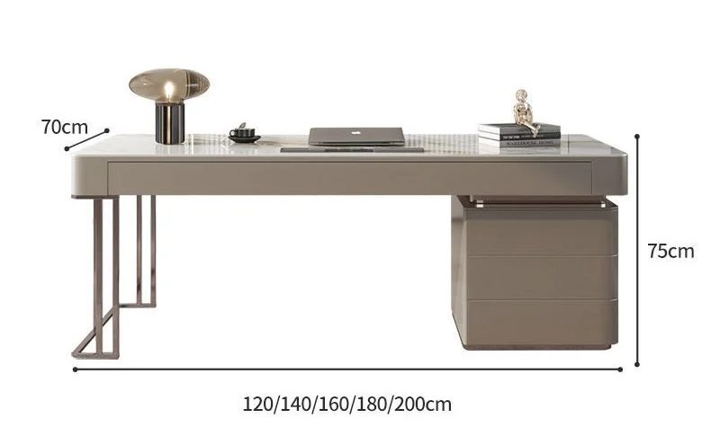 Home Office Desk and Chair Design Luxury Stone Top Work Desk Modern ...