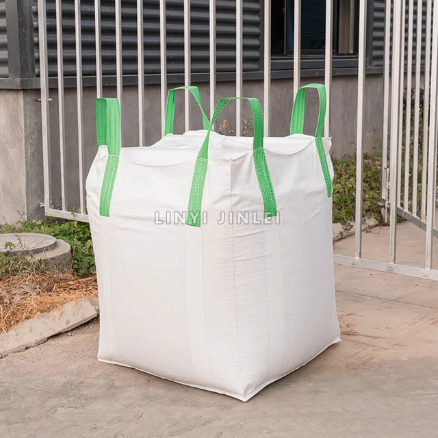 Wholesale Customized  Flat Bottom Discharge Bags 1000Kg Big Pp Woven Jumbo Bulk Sand Bag FIBC Bags