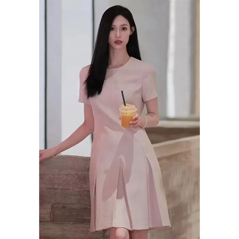 maids short dresses short maid of honor dresses A-line Chiffon Lace Jewel Sleeveless Short Bridesmaid Dresses with Ruffles