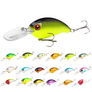 Hot Sale 10cm 14g Artificial Hard Plastic Crank Baits Deep Diving Wobbler Crankbait Fishing Lures with Long Tongue Board – Hard Lure – view 2