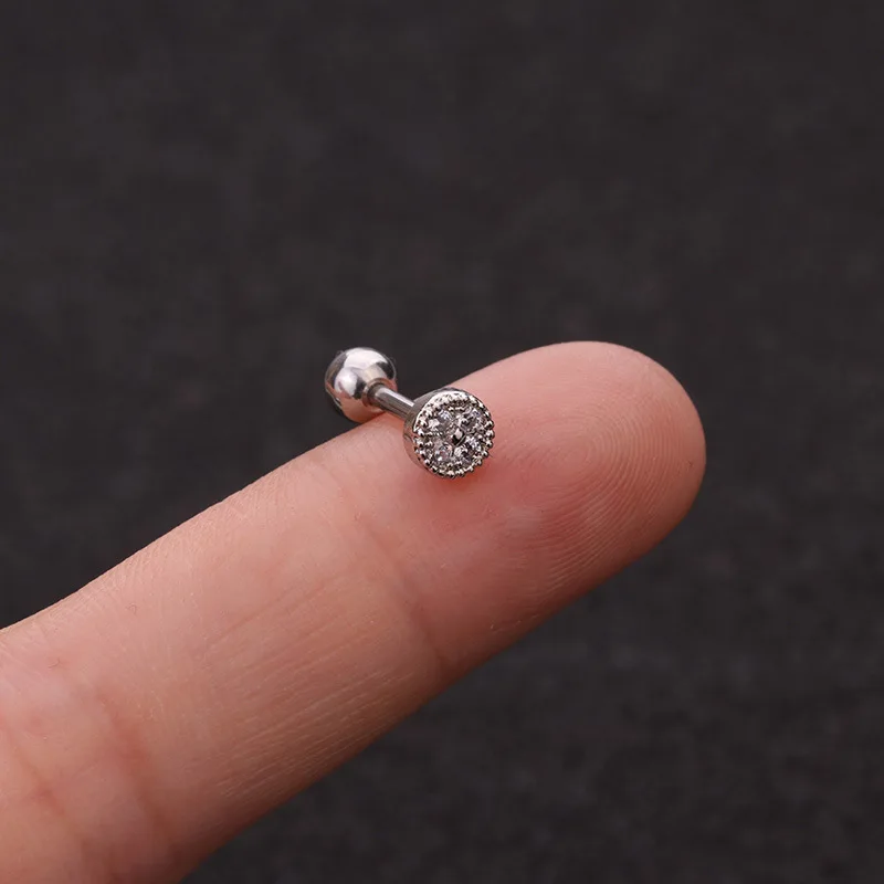 Set Di Orecchini A Cartilagine KALVICA - 23 Pezzi In Acciaio 316L, Helix, Tragus, Rook, Conchiglia, Argento/rosa - 5