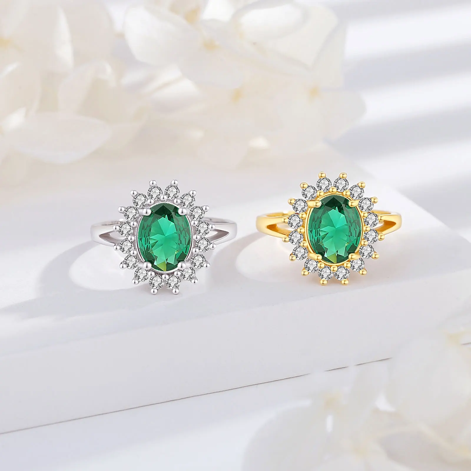 Original Design Fine Cubic Zirconia Gold Plate Jewelry 925 Sterling