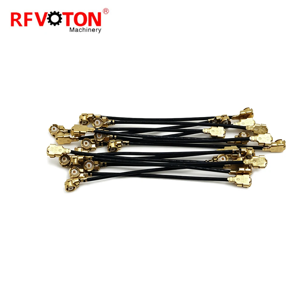 50-Ohm-HF-Koaxial-Überbrückungskabel, 10 cm, U.FL 1 zu U.FL 1, mit 0,81-mm-0,81-HF-Pigtail-Erweiterungskabelbaugruppe