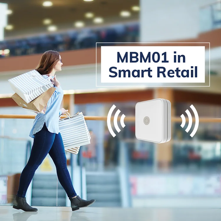 Programmable Asset Tracking Uwb Ble Tags Customize Advertising Proximity Ibeacon bluetooth Beacon for Marketing