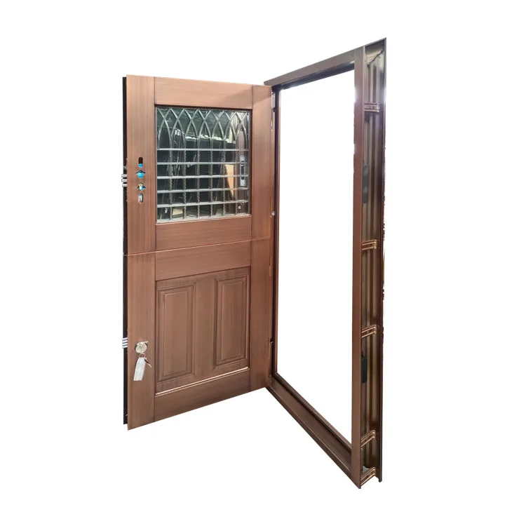 TECHTOP Window Glass Grilled Classical Stable Steel Door Half Split Dutch Half Front Entry Others Doors for Farm Houses
