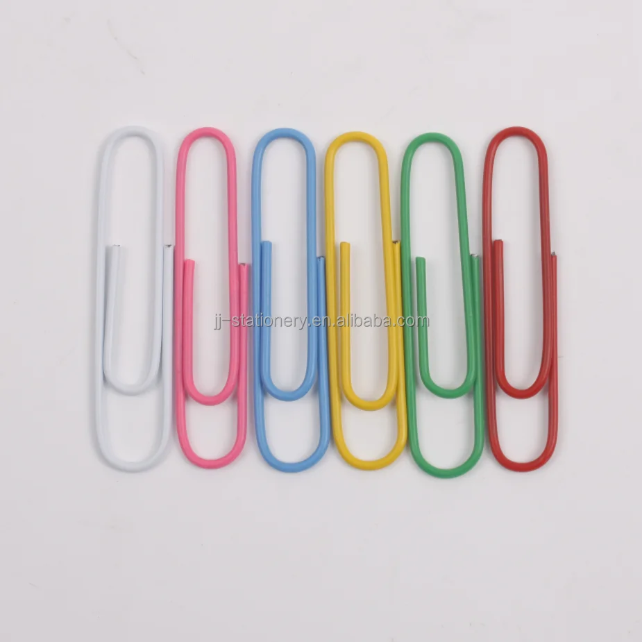 Wholesale Clips Paper 50MM 50 Pcs Set Colored for Office School Supplies