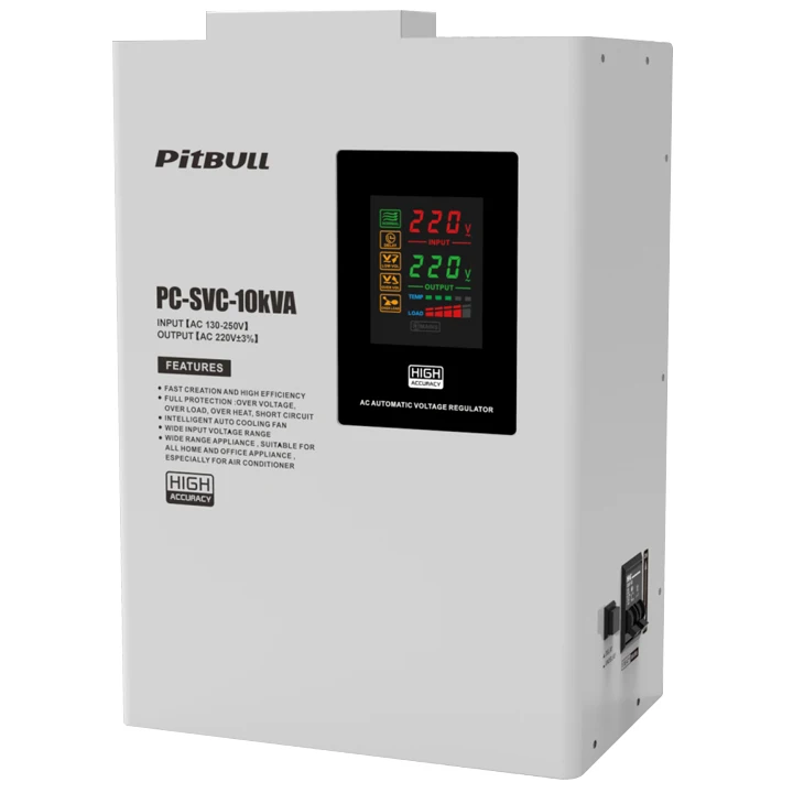 PitBULL 8k High Quality Avr Servo Voltage Regulator Manufacturer 36A Single Phase 8000va Voltage Stabilizers for air Conditioner