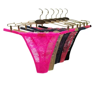 ARONAS Women's Hot Sexy Adult White Cotton Thongs G-String Panties Breathable Low-Rise Everyday Style Solid Pattern Lace