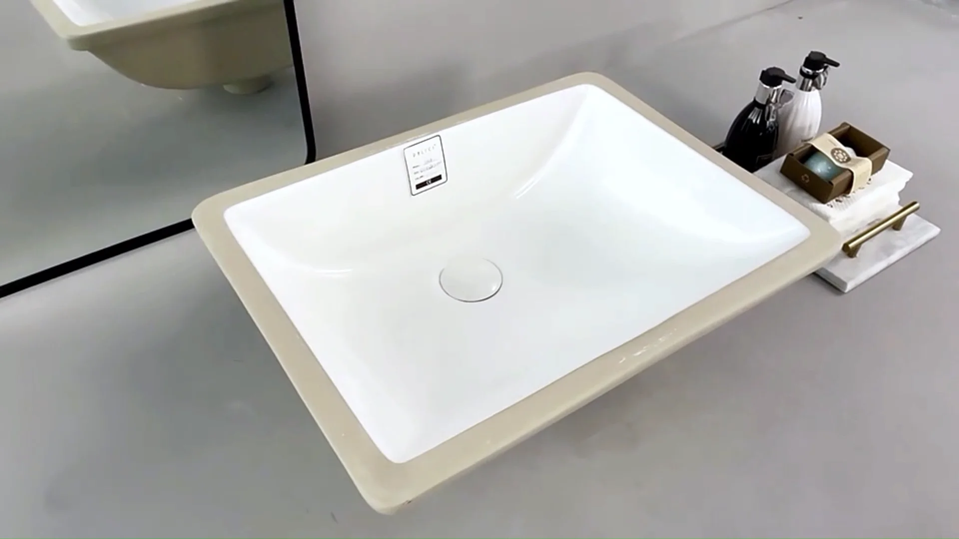 kes cupc bathroom rectangular porcelain undermount sink