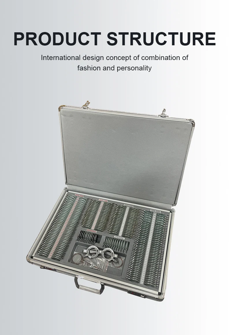 Rightway Brand  Optical Instruments Hot Sale Best Quality 232PCS Metal Trial Frame Set 232JS