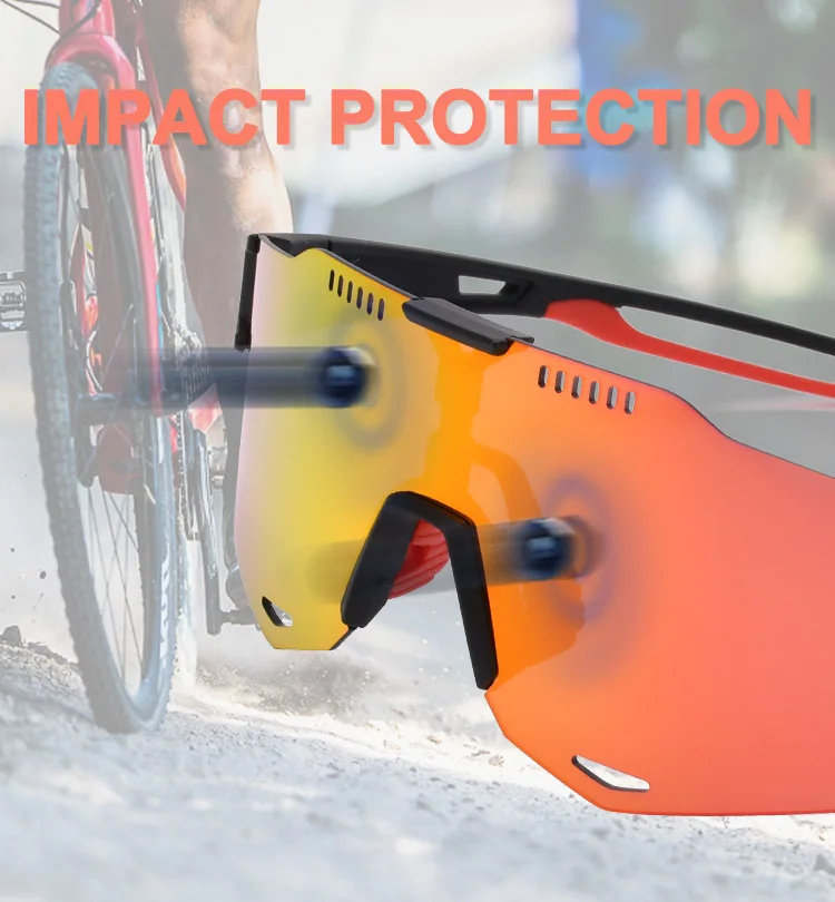 Tr90 Polarized Sunglasses One Piece Big Lens Hd Pc Uv400 Oem Adult
