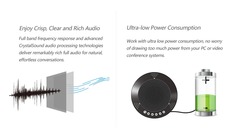 
Портативный USB-динамик с функцией эхо-отмены 