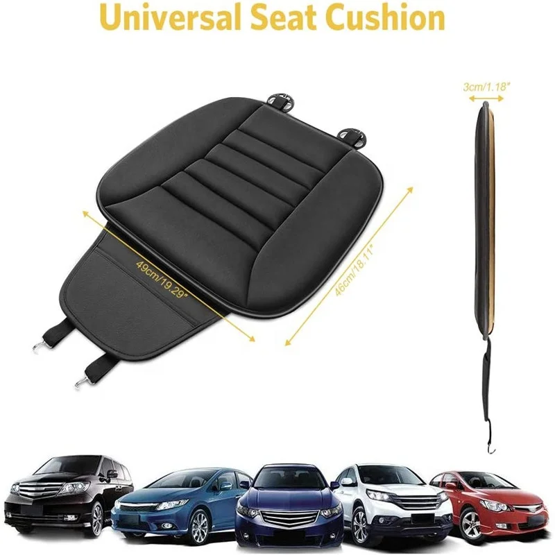 Wizvox Cuscino Riscaldabile Per Auto – Sedile Universale In Tessuto Morbido Con 2 Modalità Di Calore Per Auto SUV E Camion