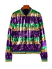 Morado/verde/dorado