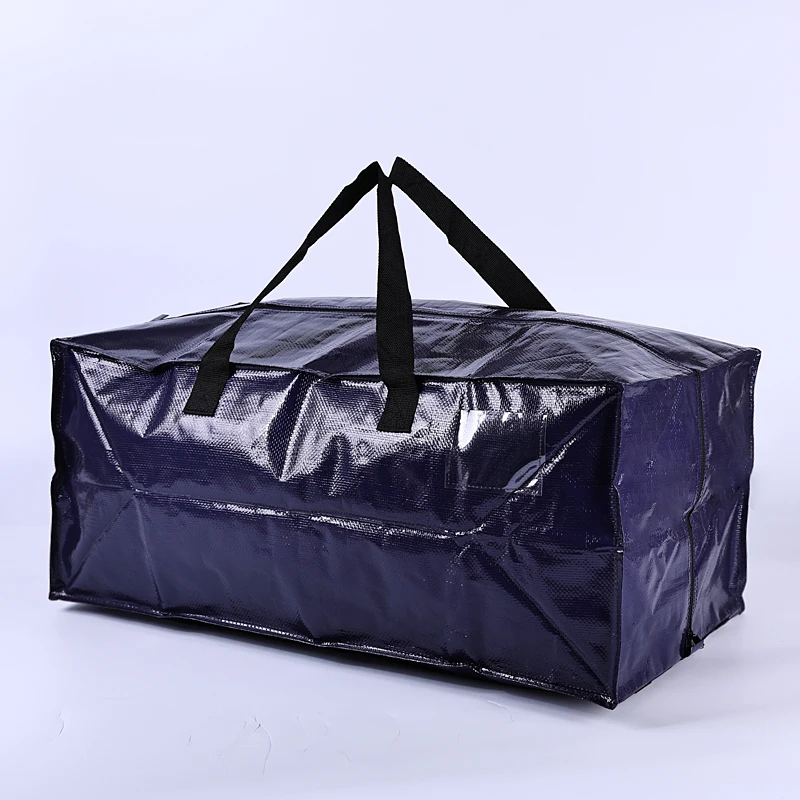 Popular Thickened Portable Woven PP Storage Bag Waterproof Moving Laminated Shopping Bag