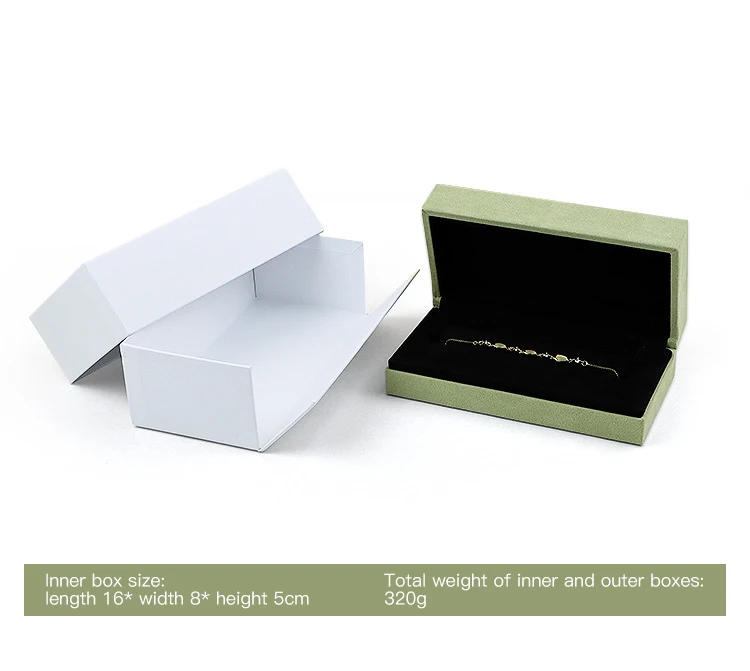 High End Pu Leather Luxury Jewellery Box Elegant Ring Earrings Necklace