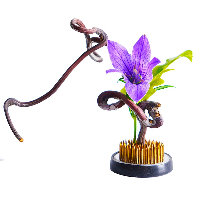 Wholesale Flower Frogs Round Shape Copper Material Kenzan For Ikebana