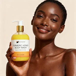 Drop Shipping Natural Skin Care Hot Selling Body Wash Gel Turmeric Kit for Wholesales Black Skin Care Products