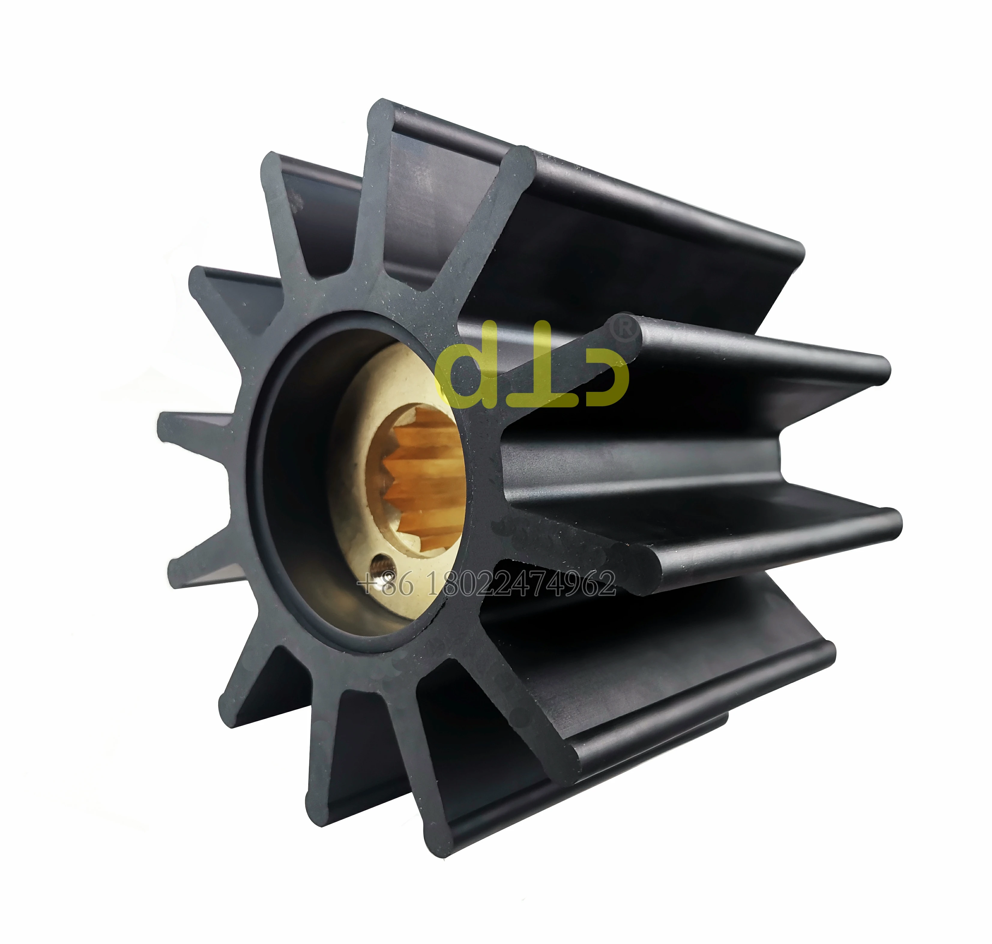 Construction Vessel Part Sea Water Flexible Impeller 09-43-1201 DJ Pump Impeller for Kashiyama SP900 CR Impeller SP-900