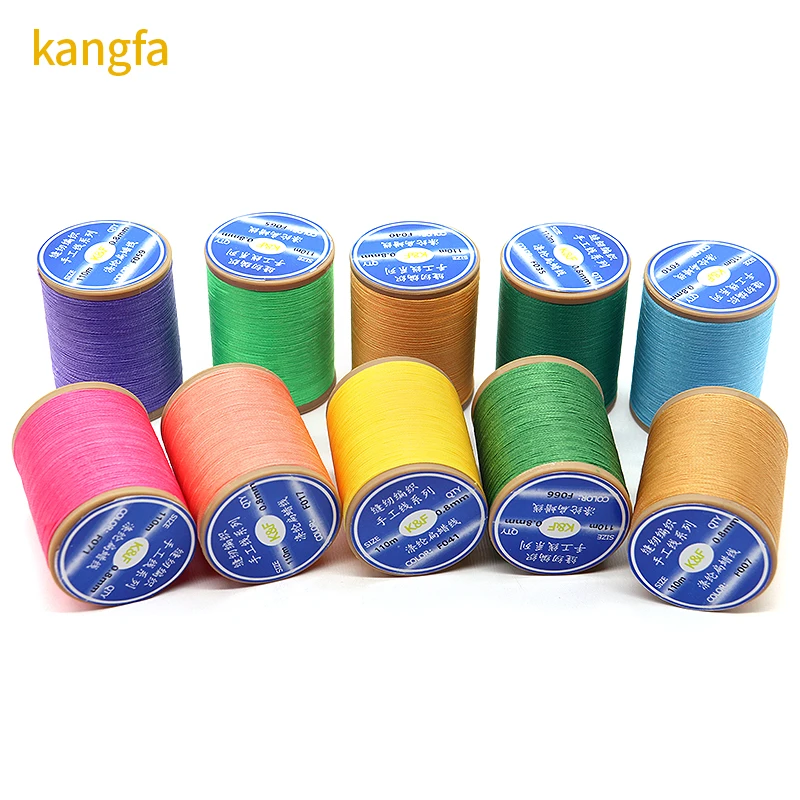 product leather waxed thread cord 150d 110m wax string cord sewing craft tool diy hand thread flat sewing line 08mm-1