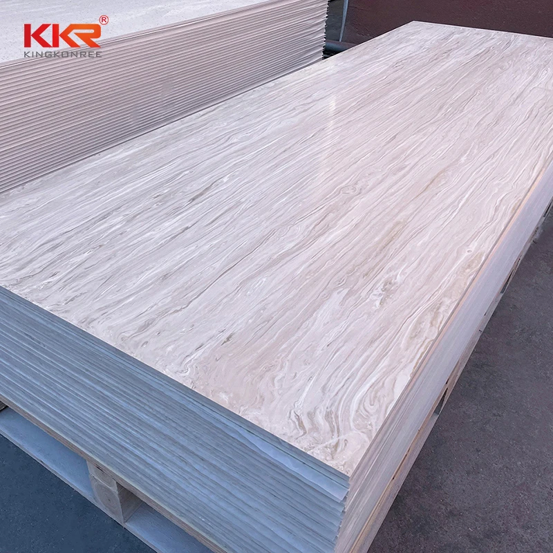 Artificial Faux Stone Panel Solid Surface Sheet Acrylic Table Tops Solid Surface Sheets