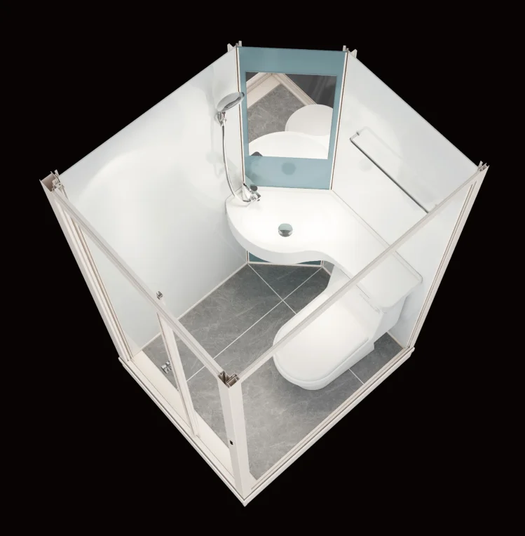Complete Modular Prefab Shower Room with Toilet and Basin | Modern ...