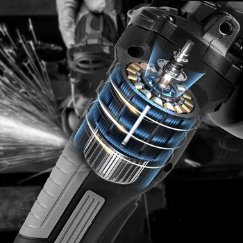 Smerigliatrice Angolare Senza Spazzole Da 125MM Per Batteria Makita 18V M14 3 Marce Utensile Elettrico Per La Lucidatura Del Taglio Del Legno In Metallo - Foto 14