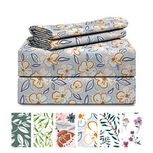 Heniemo Low Moq Customized Bedding Set Bedsheet Double Bed Sheet