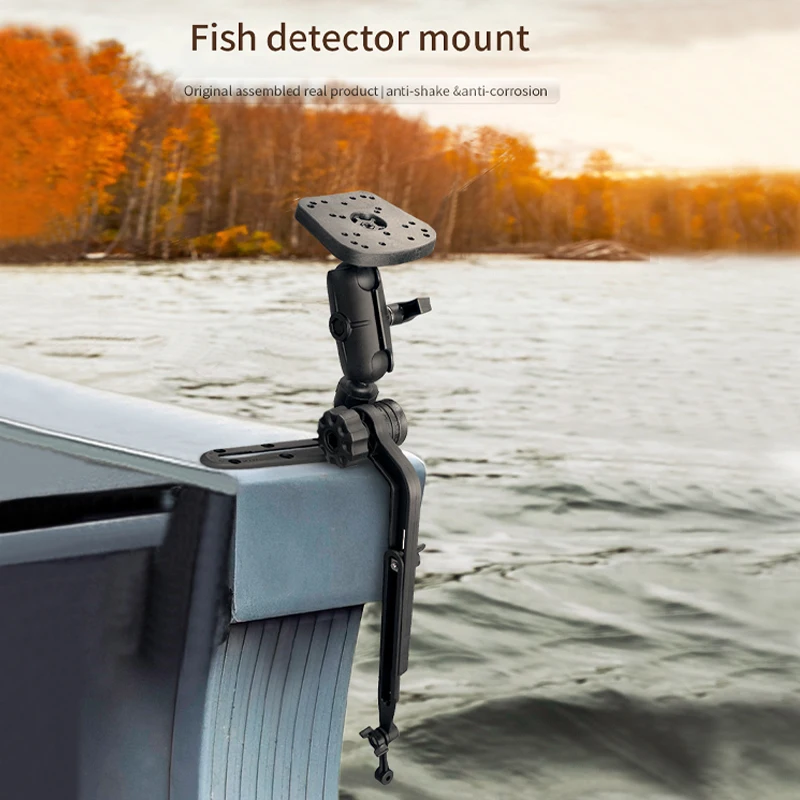 Navigation Support Bracket Long Arm Gps Mount for Garmin Fish Finder Mount for Kayak Compatible with Scotty Lowrance Garmin