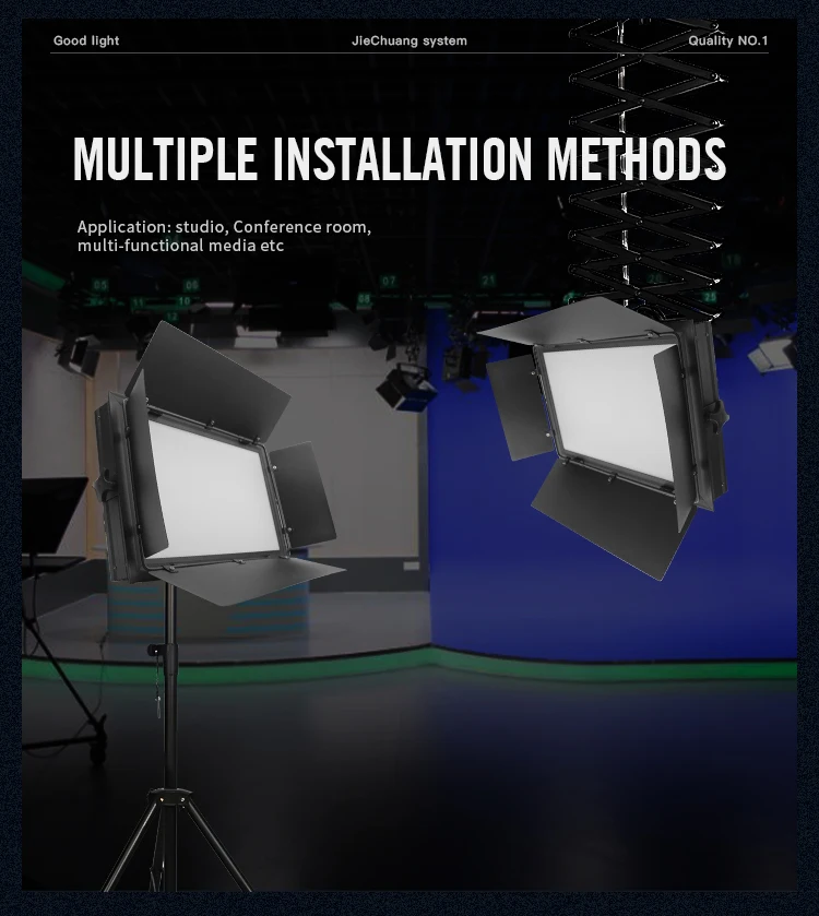 Tv Studio Lighting Equipment 320pcs White/warm White Led Tricolor Soft