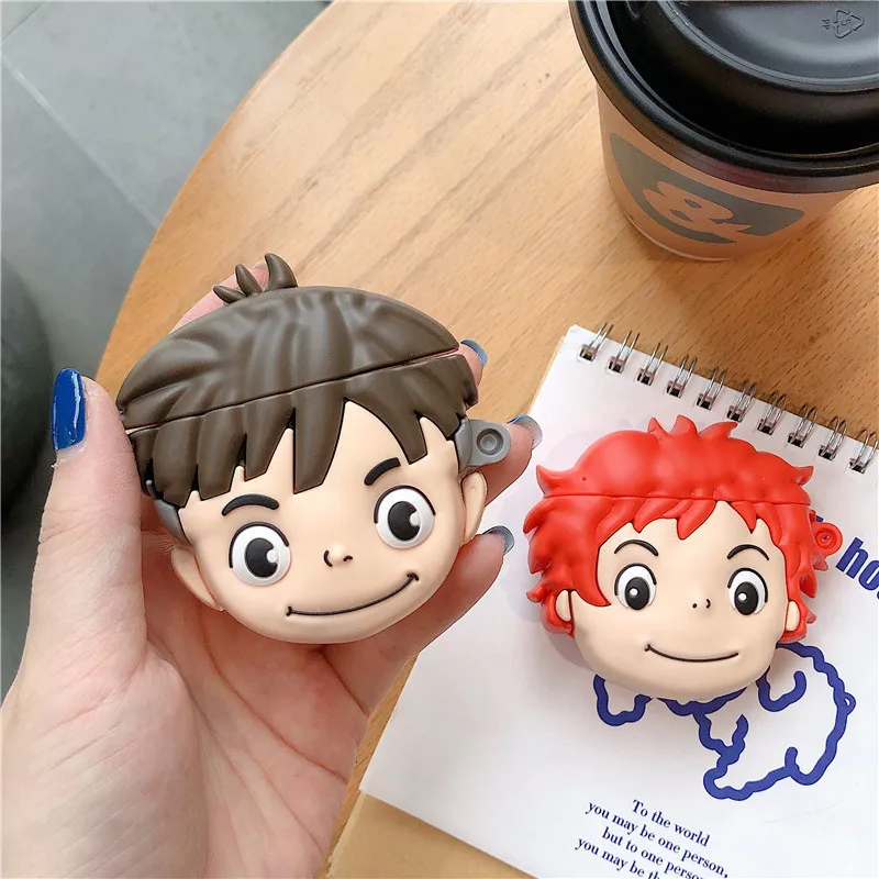 For Airpods 2 Case Cute 3d Ponyo Sosuke Cover For Air Pods Pro Soft  Silicone Wireless Earphone Accessories Wholesale Custom Box - Buy For  Airpods Gen 3,For Apple Airpods Pro Case,For Case