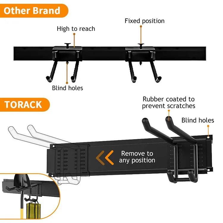 JH-Mech Garage Storage Organizer Systems Wall Mount Overhead Shelving Heavy Duty Overhead Garage Storage Rack