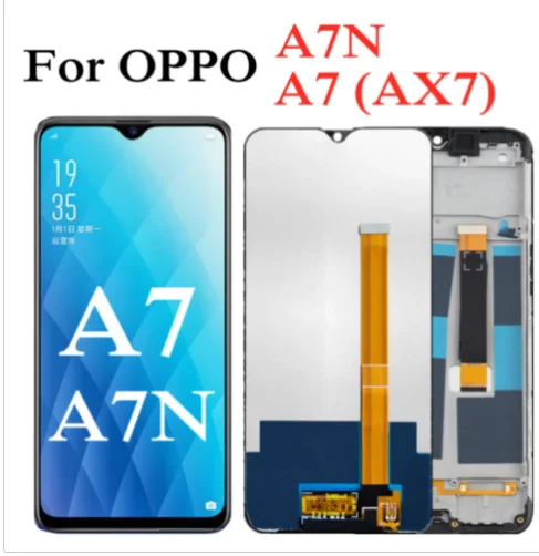 Écran LCD Complet + Tactile Pour Oppo A7 / Ax7, Couleur Noire - Neuf, Pièce De Remplacement