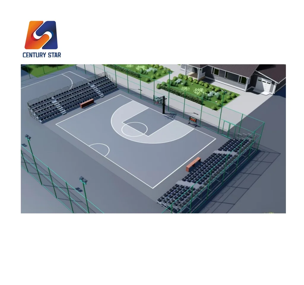 Movable Aluminium Gym Bleachers Tip and Roll Portable Event Grandstand Sport Stadium Bench Seat School Metal Tribune Stand