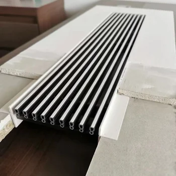 Removable Frameless 0 degree Deflection Linear Air Diffuser Air Conditioning Ceiling Return Air Grille